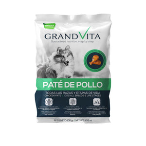 Comida Húmeda para perro Grand Vita paté pollo 100 Gr
