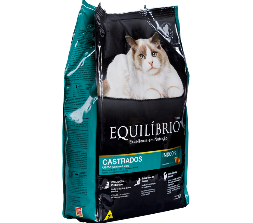 Comida para gato Equilibrio Adulto Castrad +7 1,5Kg