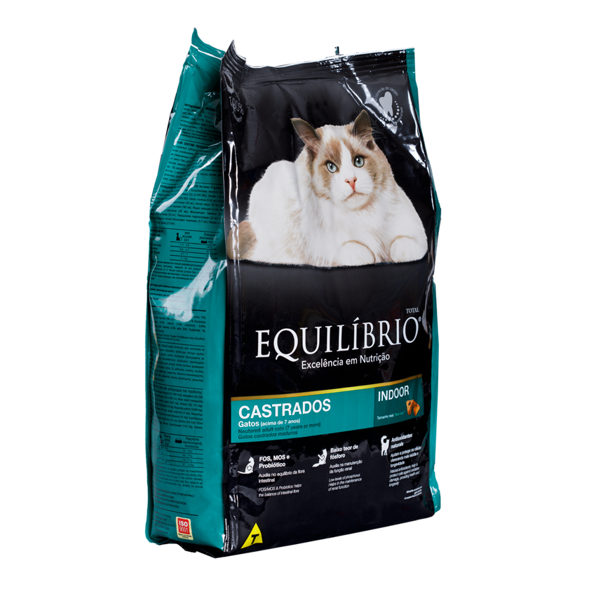 Comida para gato Equilibrio Adulto Castrad +7 1,5Kg