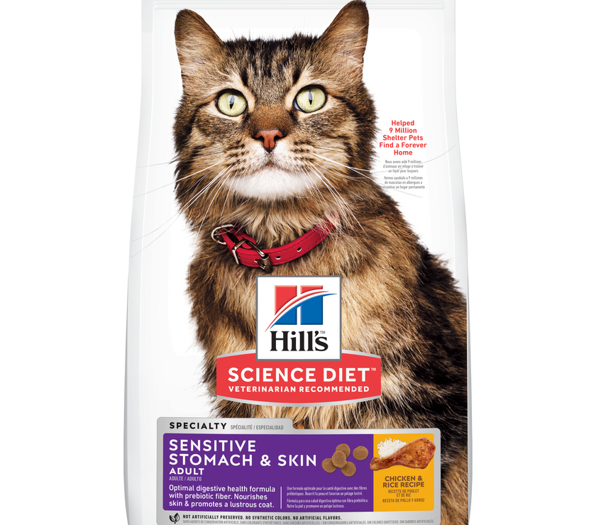 Comida para gato Hills Estomago y piel Sensible 3,5 Lbs