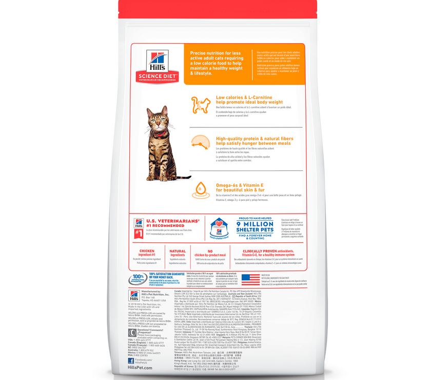 Comida para gato Hills Light Adulto