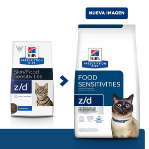 Comida para gato Hills Prescription Diet Sensibilidades alimentarias z/d - 4 Lbs