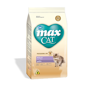 Comida para gato Max Cat Professional Line Filhote Frango 1 Kg