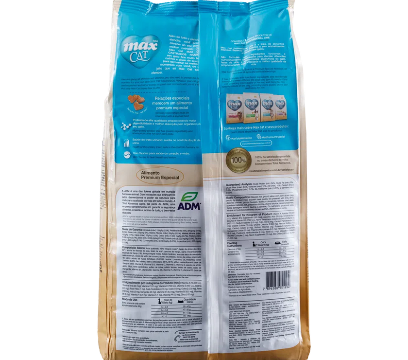 Comida para  gatos Max Cat Castrados 1 Kg