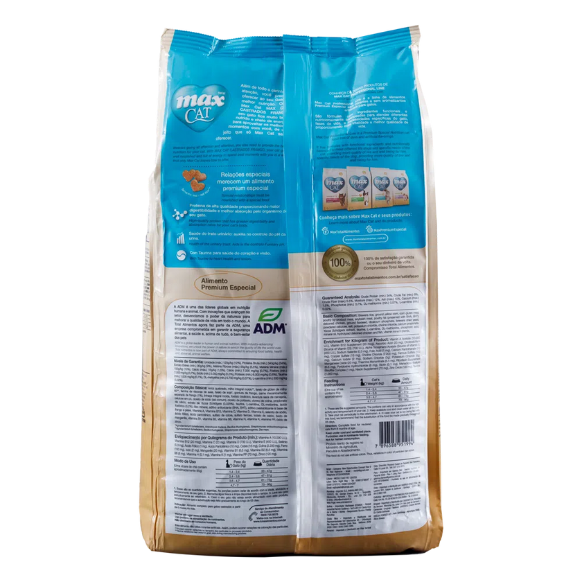 Comida para  gatos Max Cat Castrados 1 Kg