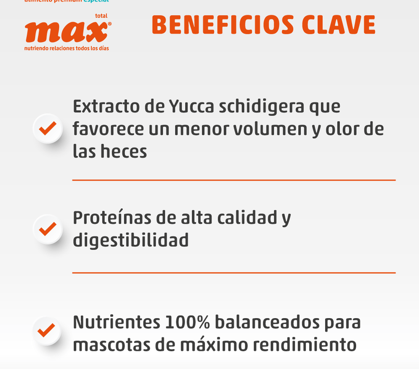 Comida para perro Max Máximo Desempeño Carne 15Kg