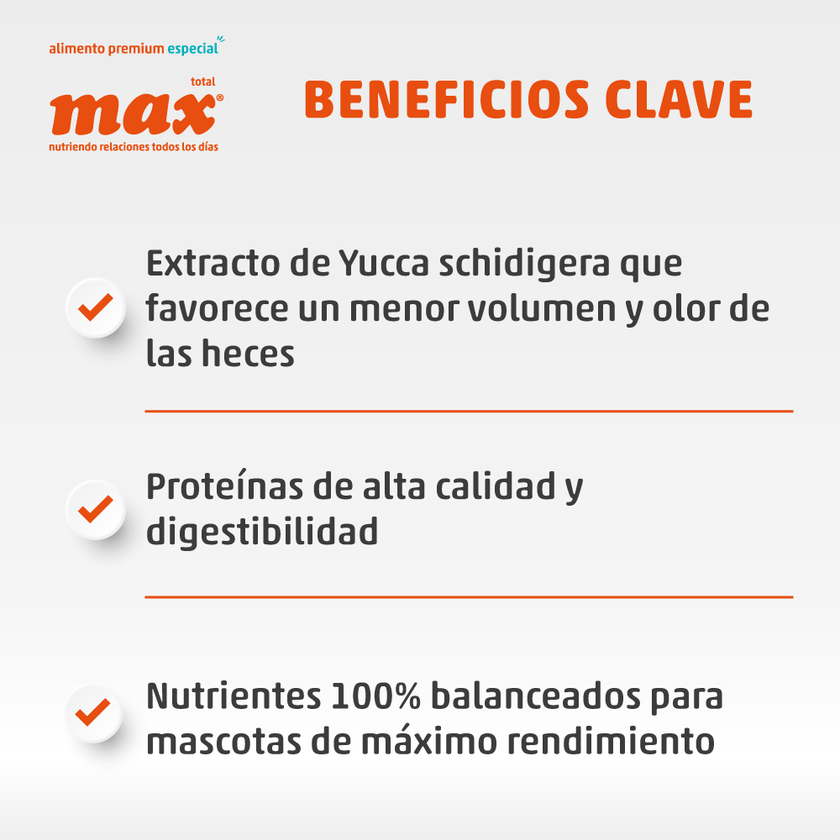 Comida para perro Max Máximo Desempeño Carne 15Kg