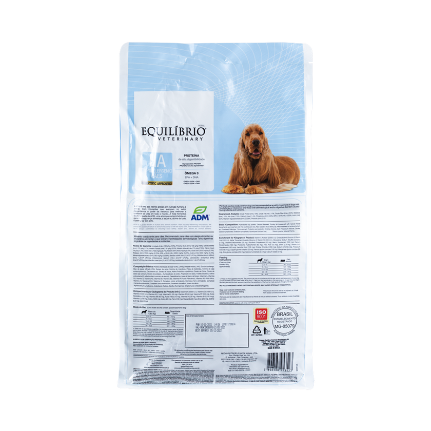 Comida Para Perro Equilibrio Veterinary Hipoalergénico