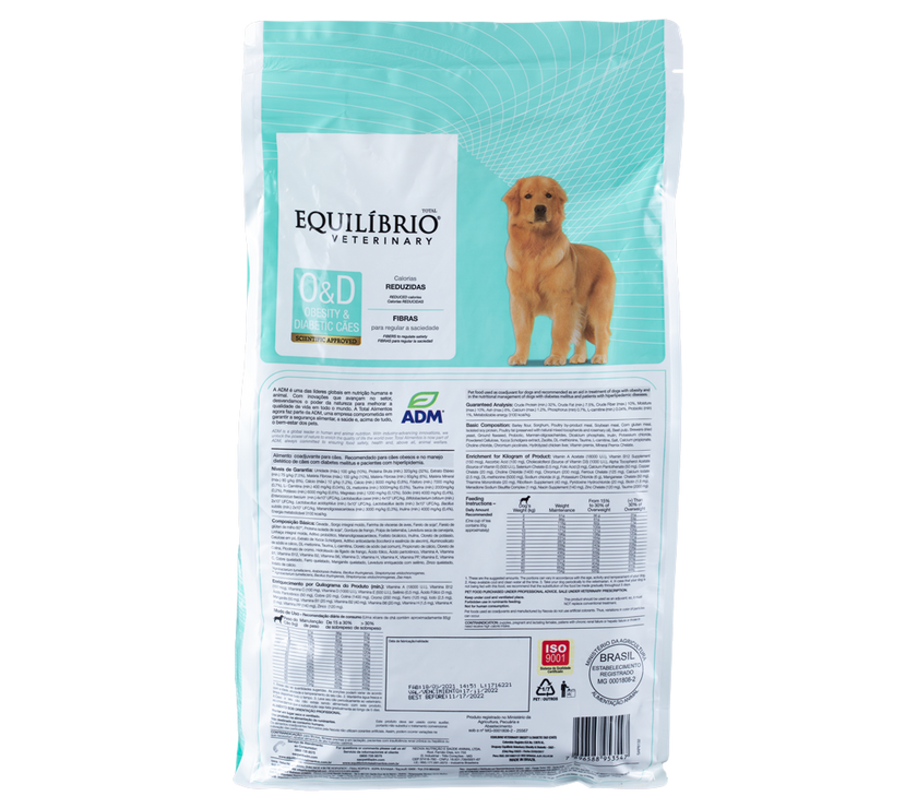Comida para perro Equilibrio Veterinary Obesidad y Diabetes