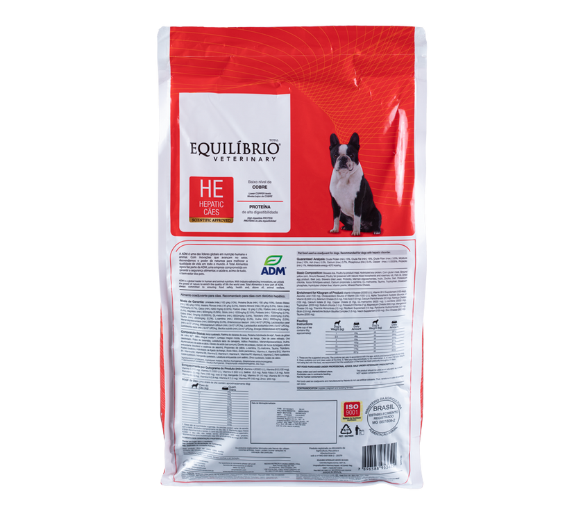 Comida para perro Equilibrio Veterinary  Hepatic