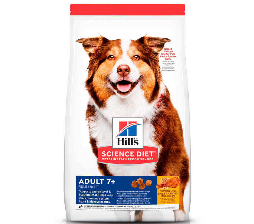 Comida Para Perro Hills Ob 7+ Razas Medianas Pollo