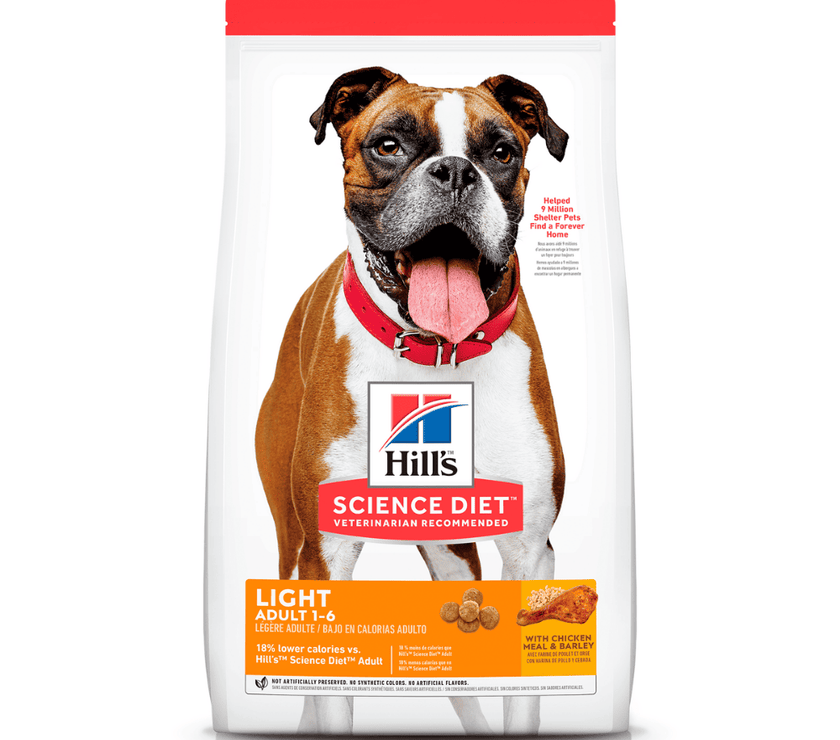Hill's Science Diet Light comida para perro adulto bajo en calorías 30 Lb (13,6Kg)