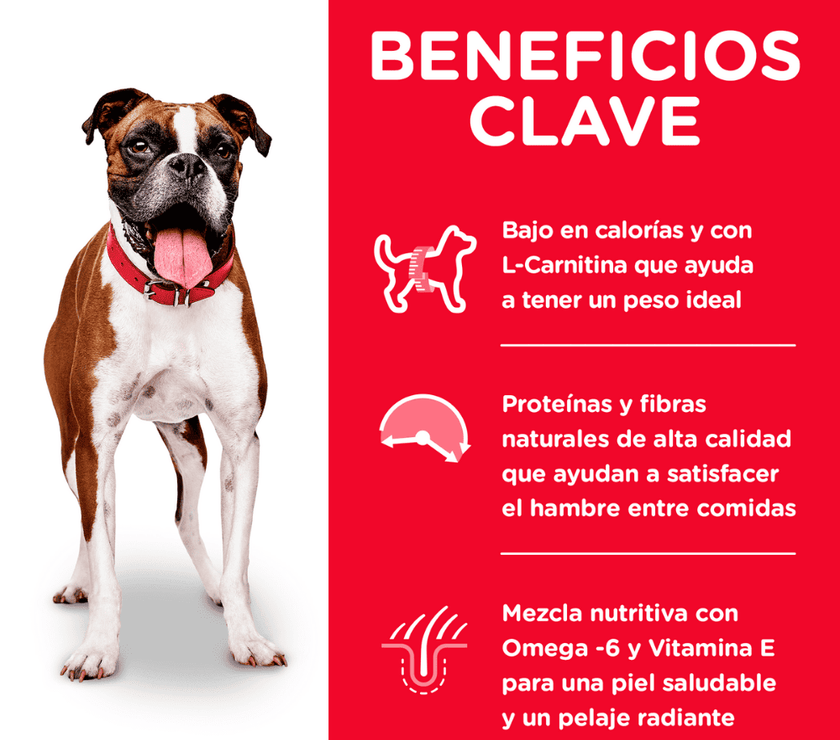 Hill's Science Diet Light comida para perro adulto bajo en calorías 30 Lb (13,6Kg)