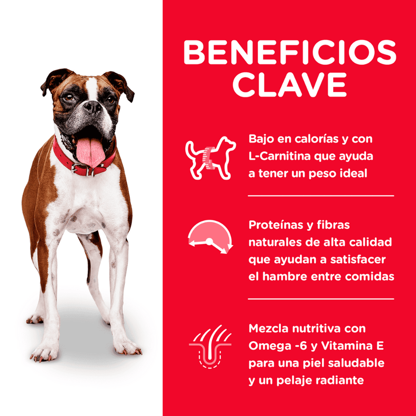 Hill's Science Diet Light comida para perro adulto bajo en calorías 30 Lb (13,6Kg)