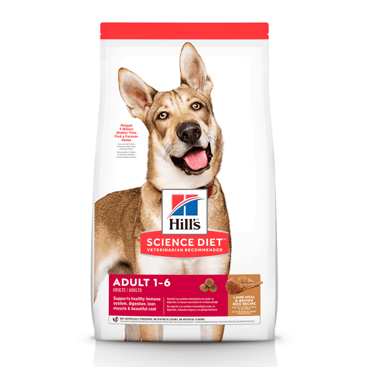 Hill's Science Diet Adult comida para perro adulto sabor cordero 33 Lb (14,9Kg)
