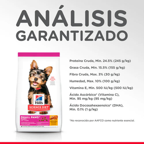 Comida para perros Hills Cachorros Razas Miniatura  4,5 Lbs