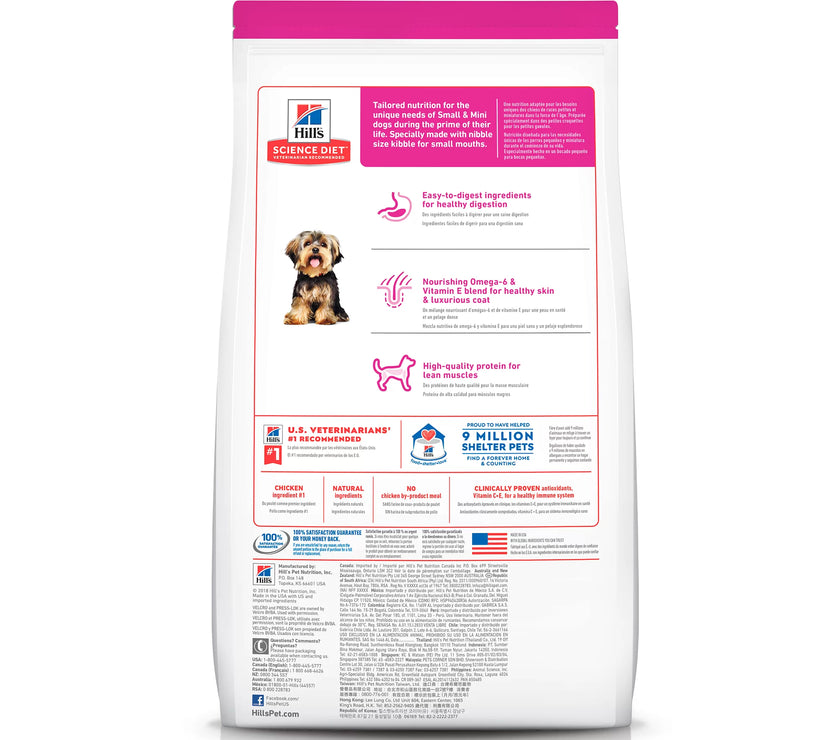 Comida para perros Hills Adulto Razas Miniatura  4,5 Lbs