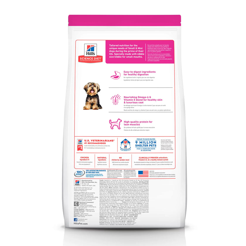 Comida para perros Hills Adulto Razas Miniatura  4,5 Lbs