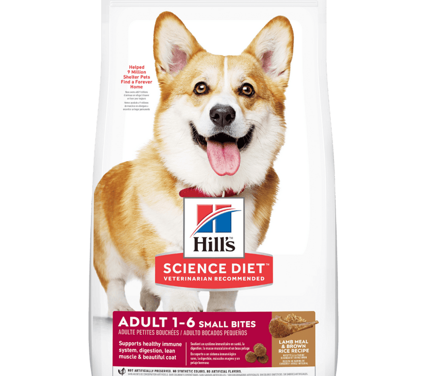 Hill's Science Diet Adult comida para perro adulto raza pequeña sabor cordero 15.5 Lb