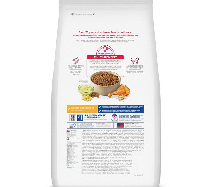 Hill's Science Diet Small Bites comida para perro adulto raza pequeña 15 Lb (6,8Kg)