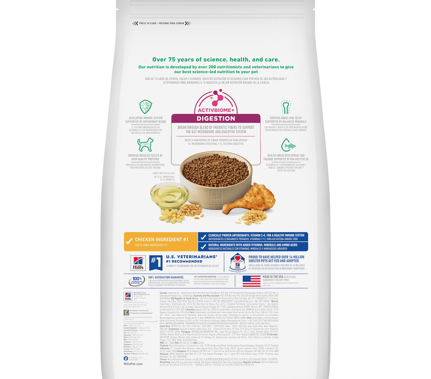 Hill's Science Diet comida para perro cachorro raza pequeña 12,5 Lb (5,6Kg)
