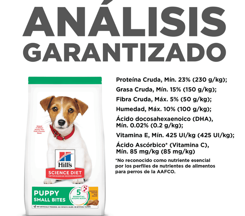 Hill's Science Diet comida para perro cachorro raza pequeña 12,5 Lb (5,6Kg)