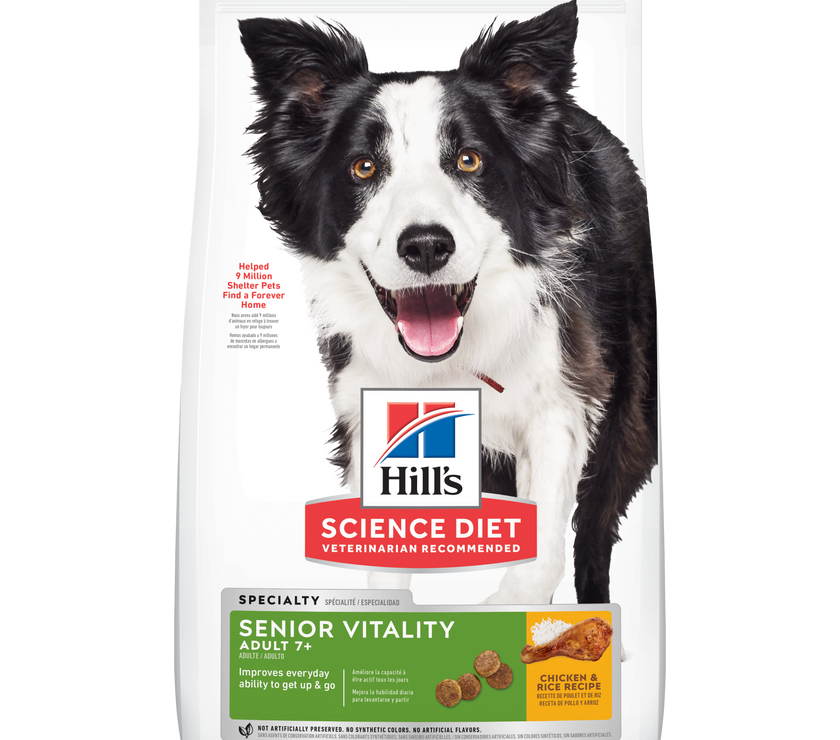 Comida para perro Hills Senior Vitality Adulto 7+ 12,5 Lbs