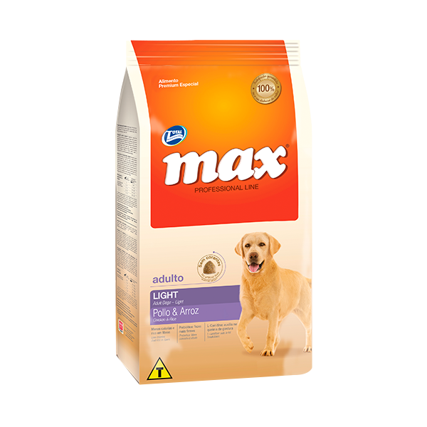 Comida para perro Max Adulto Light Pollo y Arroz