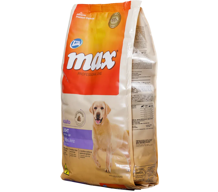 Comida para perro Max Adulto Light Pollo y Arroz