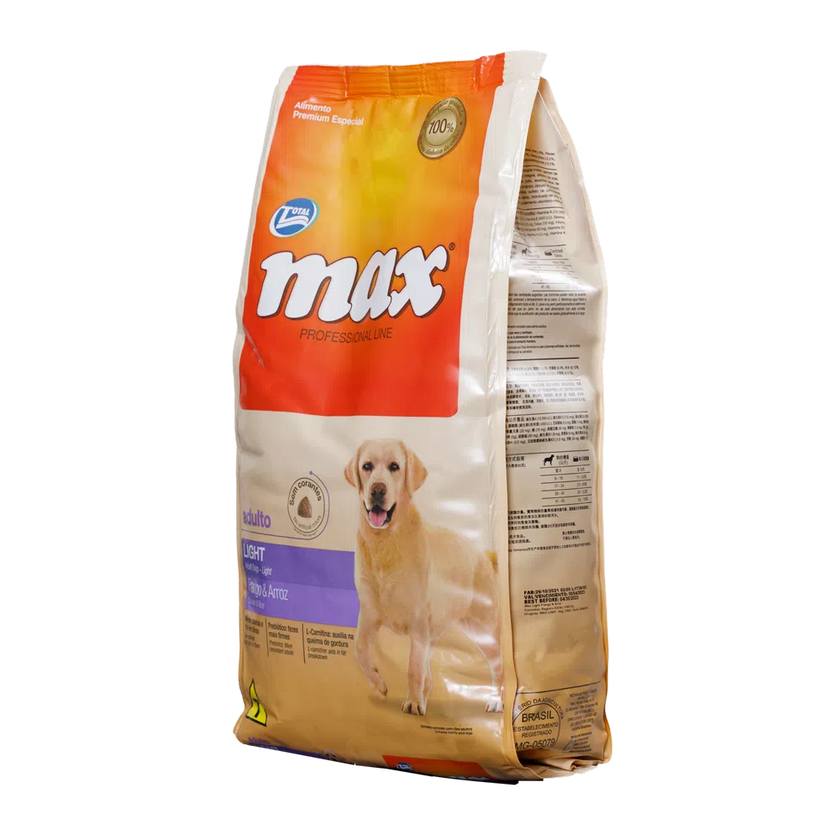 Comida para perro Max Adulto Light Pollo y Arroz