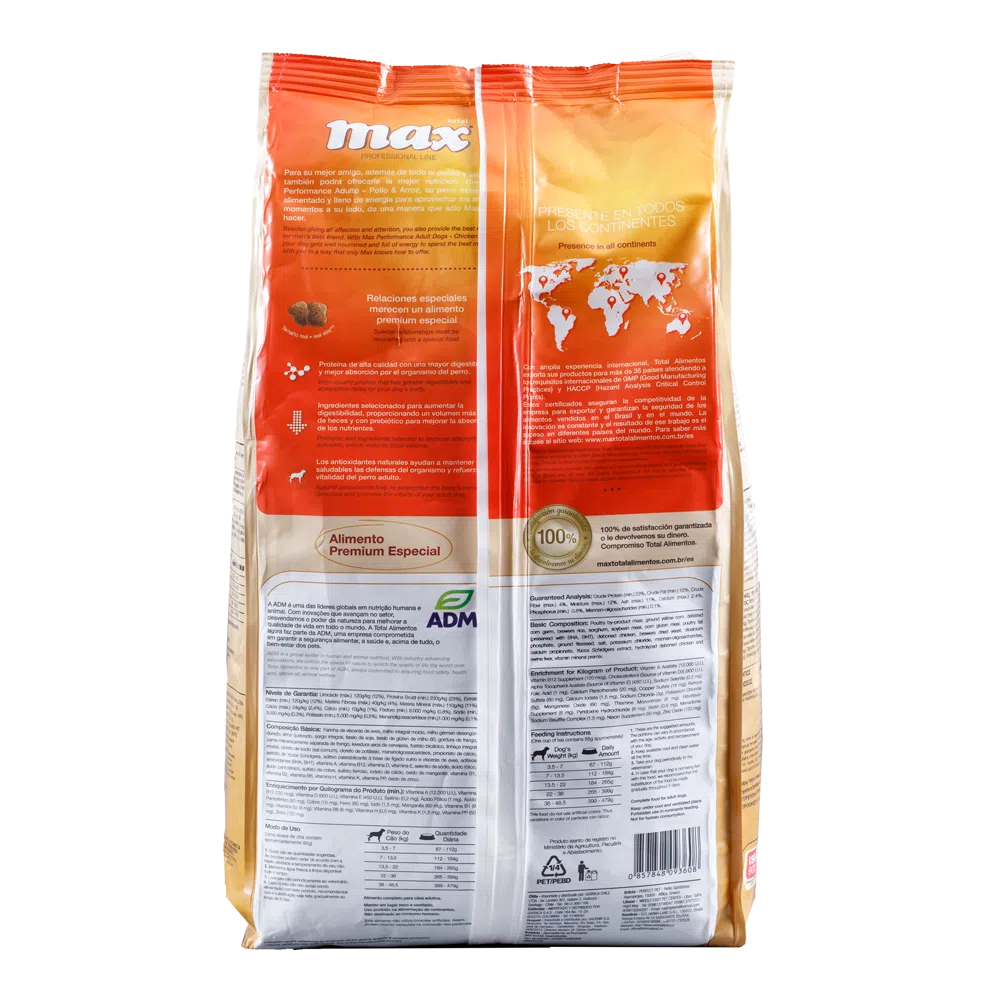 Promoción Comida para perro Max Performance Adulto Pollo 22Kg