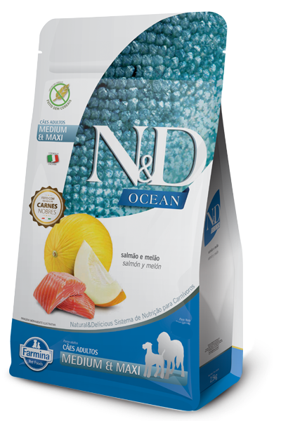 Comida Para perro N&D Ocean Adultos Medianos Maxi Salmon