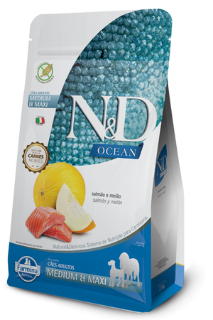 Comida Para perro N&D Ocean Adultos Medianos Maxi Salmon