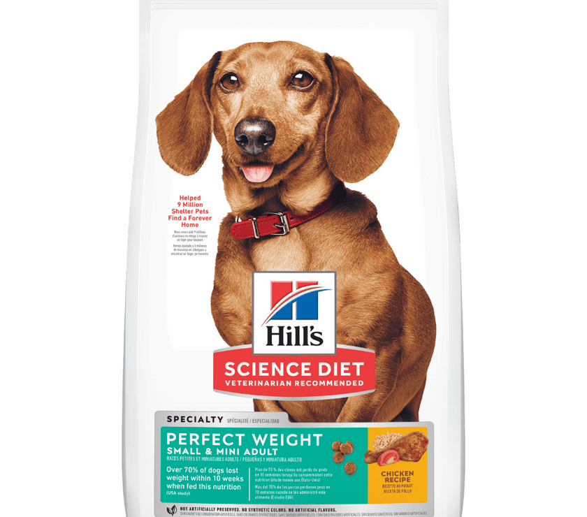 Hill's Science Diet comida control de peso perro adulto raza pequeña 4 Lb (1,8Kg)