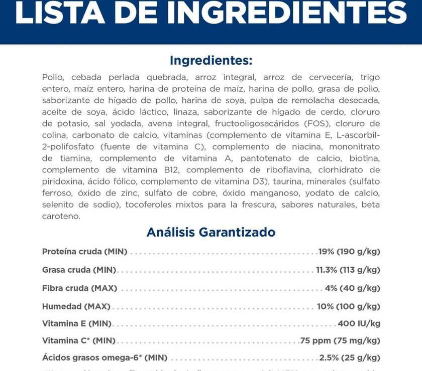 Hill's Science Diet Adult comida para perro adulto sabor pollo