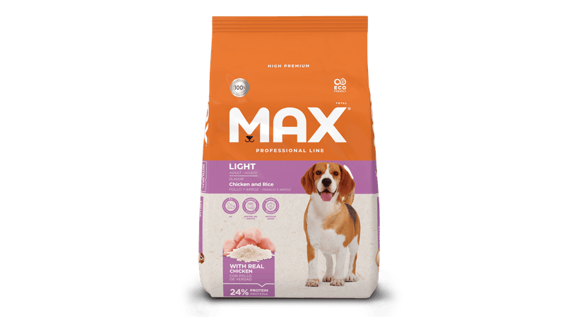 Comida para perro Max Adulto Light Pollo y Arroz