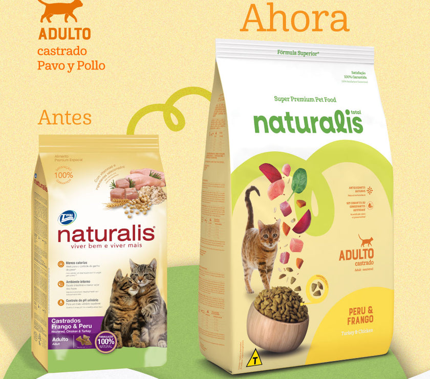 Comida para Gato Naturalis Adulto Castrado Pollo y Pavo