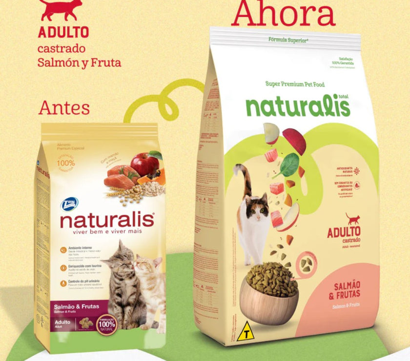 Comida para Gato Naturalis Adulto Castrado Salmon y Frutas 1,5 Kg