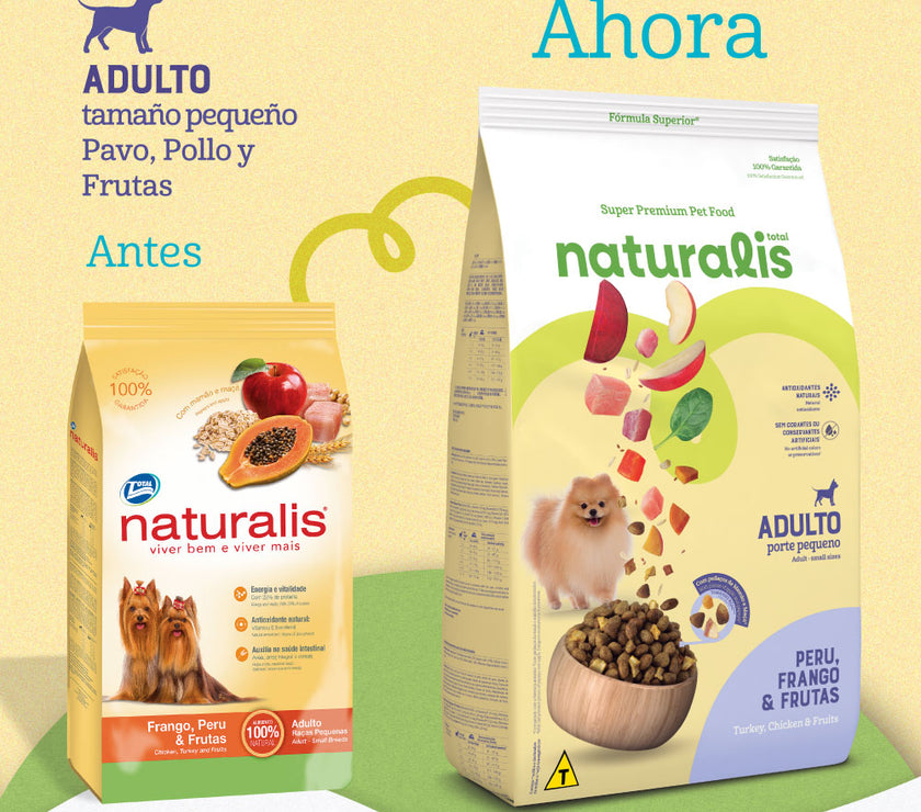 Comida para Perro Naturalis Adulto Raza Pequeña Pollo, Pavo y Frutas 2,5 Kg