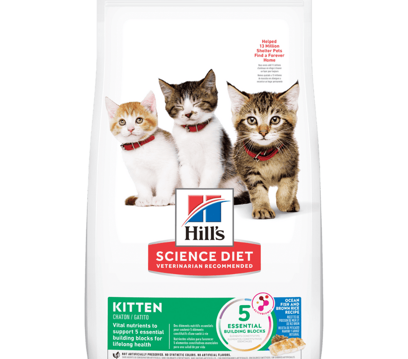 Hill's Science Diet Kitten comida para gatito sabor pescado y arroz 3,5 Lb (1,59Kg)
