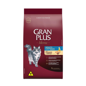 Comida para gato Gran Plus Adulto Castrado Pollo y Arroz