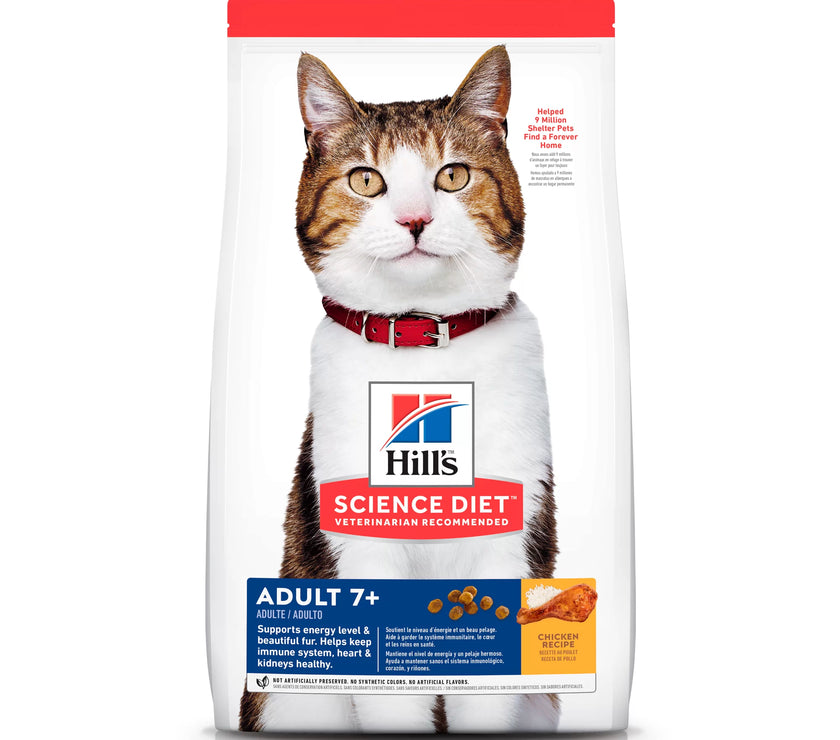 Comida para gato Hills Adulto 7+ 4Lbs