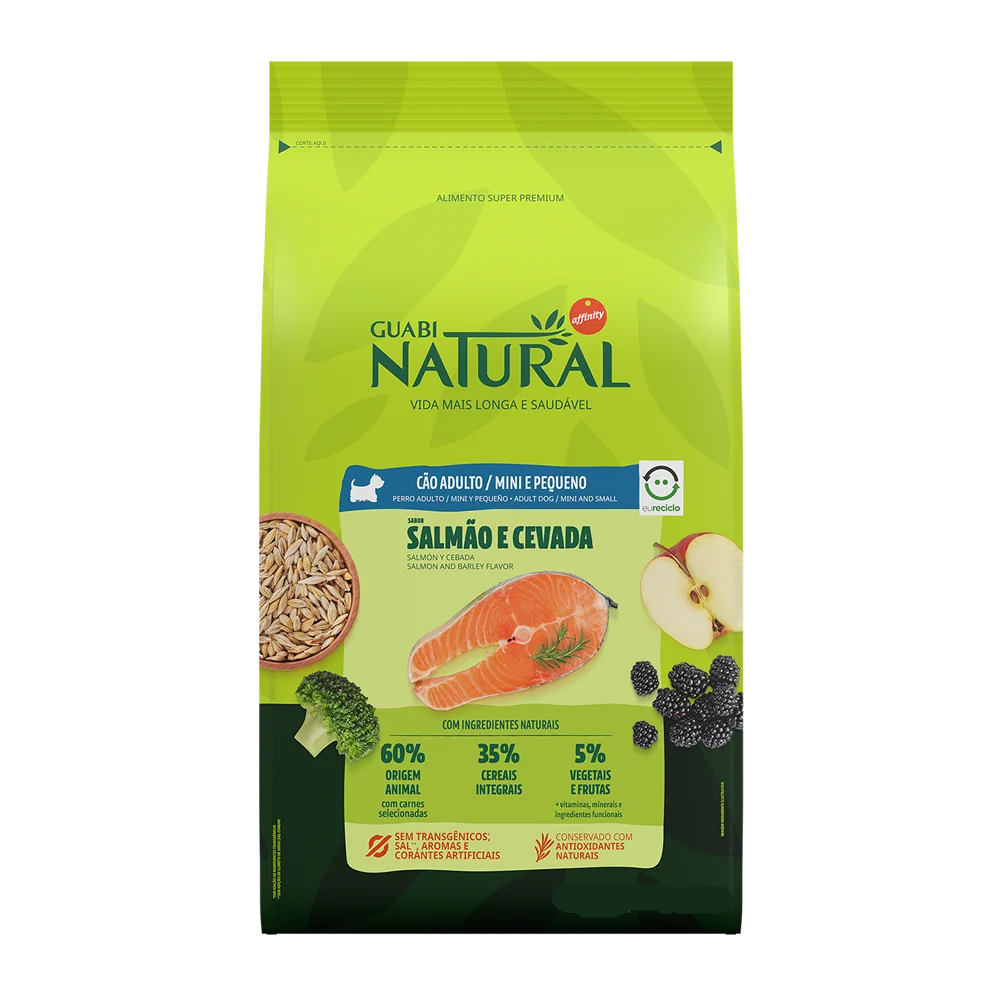 Comida para perro Guabi Natural Adulto Sensitive Raza Pequeña y Mediana Salmon y Ave 2,5 Kg