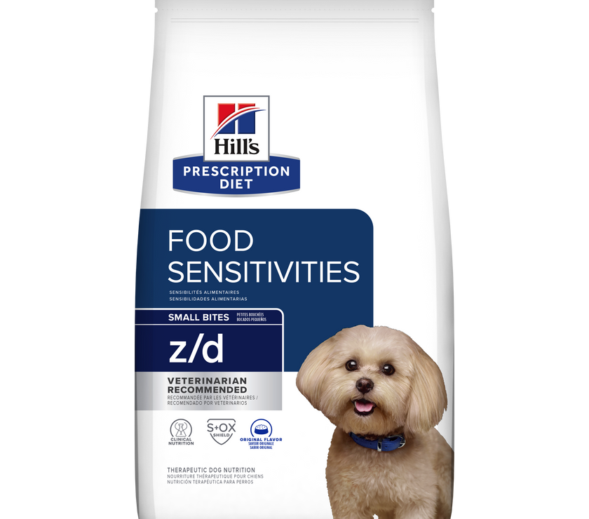 Comida para perro Hills Prescription Diet Sensibilidades alimentarias z/d Razas Pequeñas 3,3 Lbs