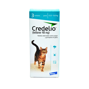 Credelio Gatos 48 mg - Tableta masticable 2.0 a 8.0 kg