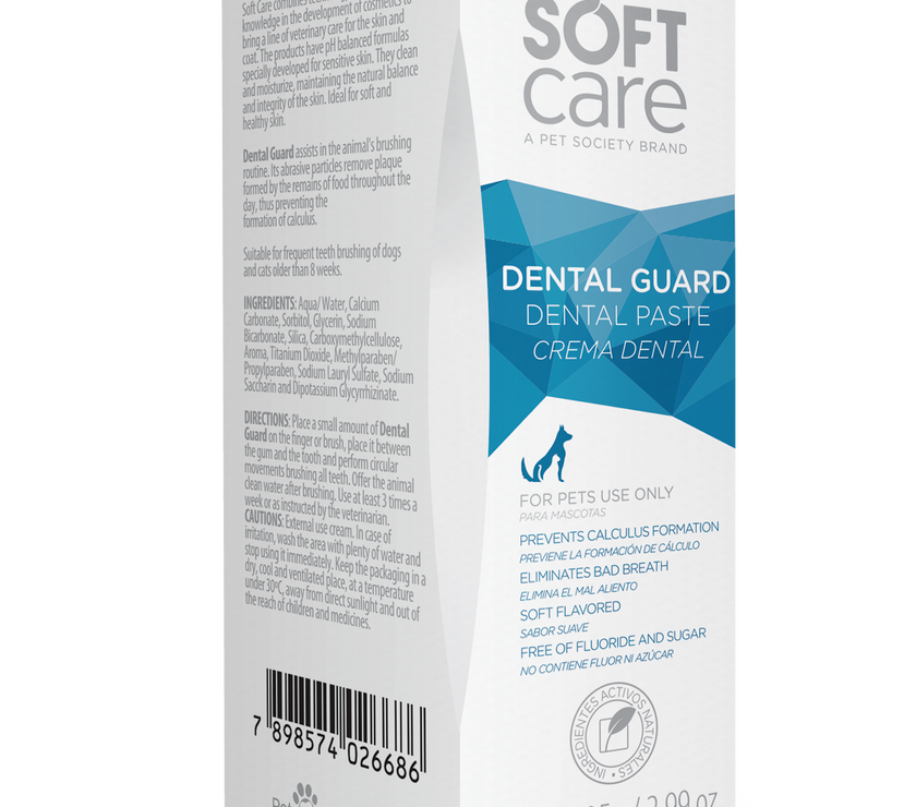 Crema Dental para Perros y Gatos Soft Care Dental Guard 85 Gr