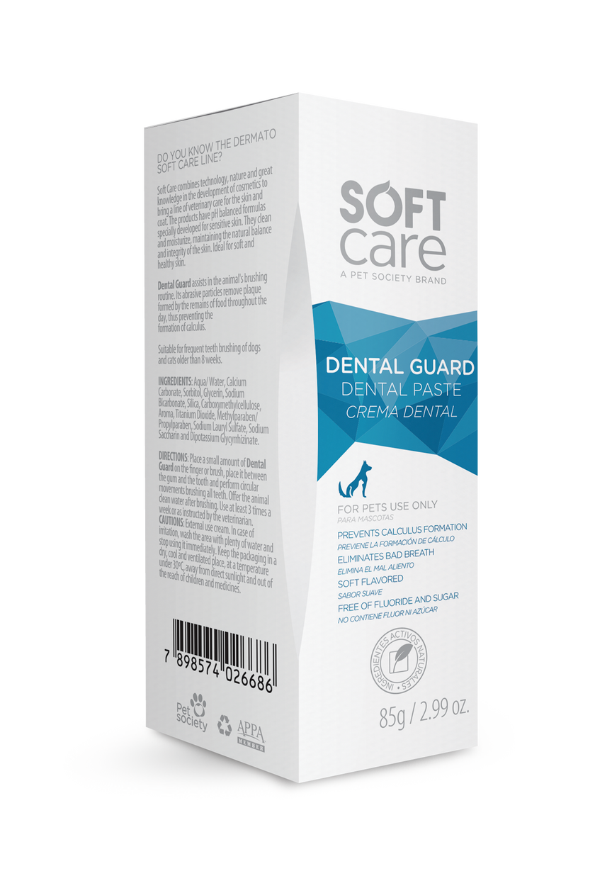 Crema Dental para Perros y Gatos Soft Care Dental Guard 85 Gr