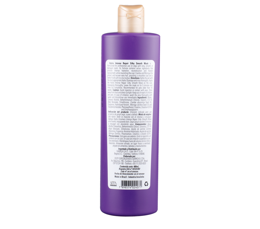 Crema para peinar para mascotas Hydra Intense Repair 480ml