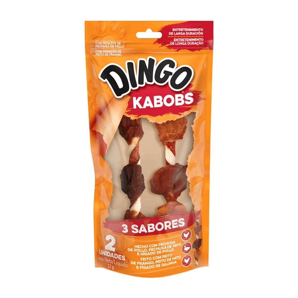 Snack Para Perro Dingo Kabobs 3 Sabores