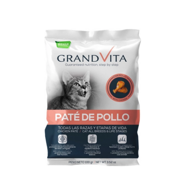 Grand Vita Gato Pate De Pollo  – 100 gr